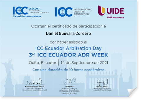mediadores especialitas quito conflictos ecuador arbitration week certificados
