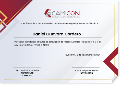 mediadores especialitas quito conflictos ecuador industria construccion certificados
